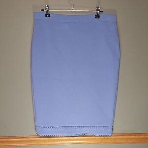 Ann Taylor Periwinkle Midi Skirt